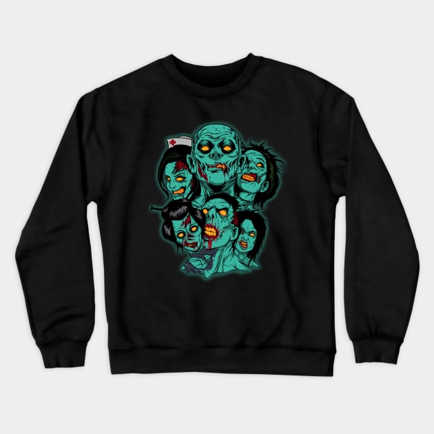 Halloween zombies Crewneck Sweatshirt by CM